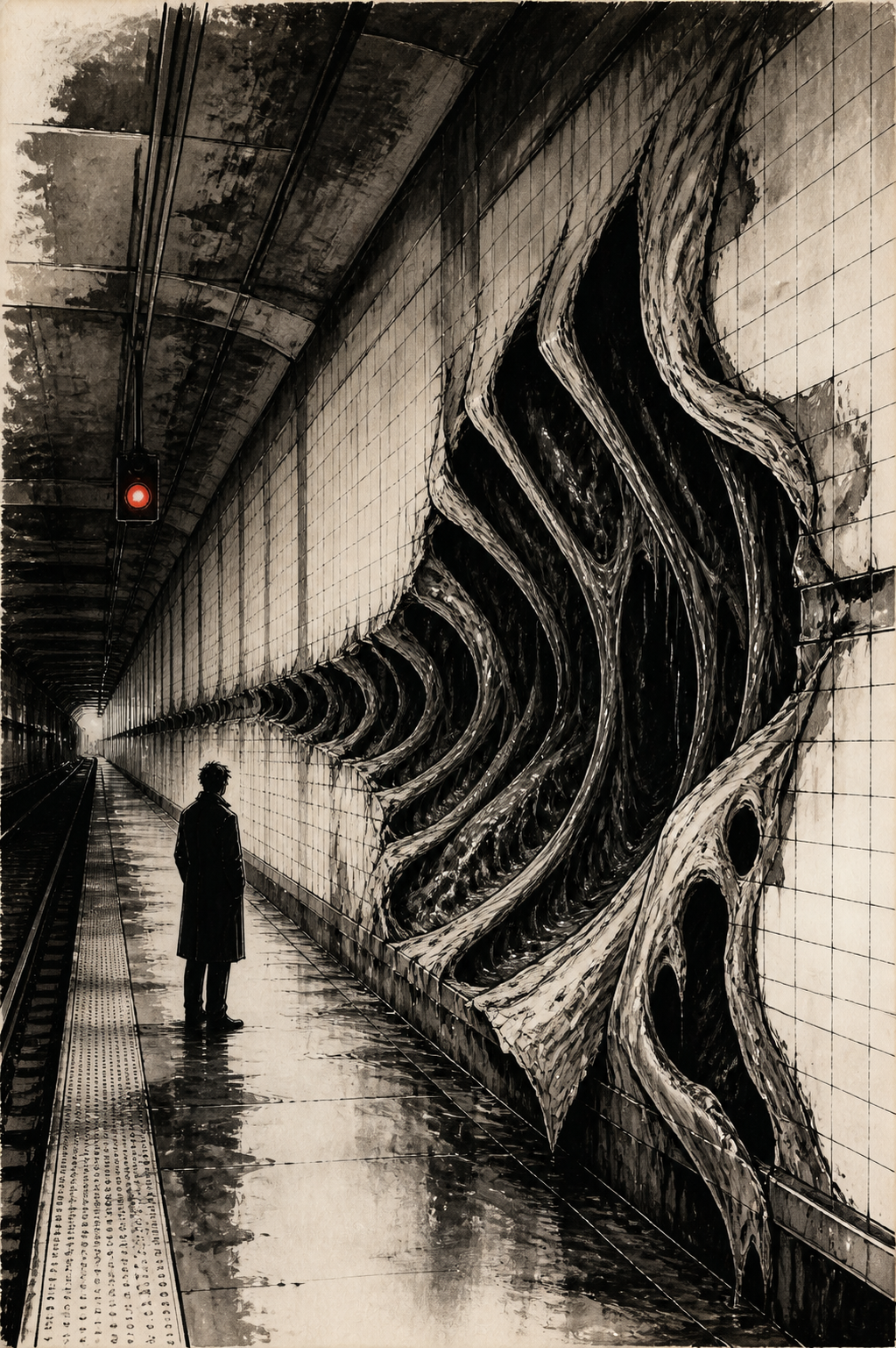 The Wound Below Urban body horror comic artwork